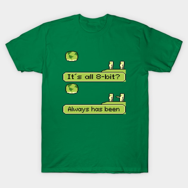 Always Has Been Meme 8bit T-Shirt by AimarsKloset